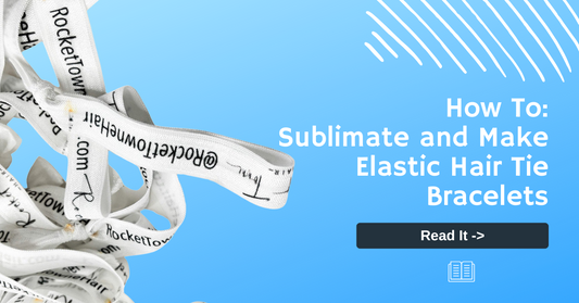 How to Sublimate and Make Custom Elastic Hair Tie Bracelets!