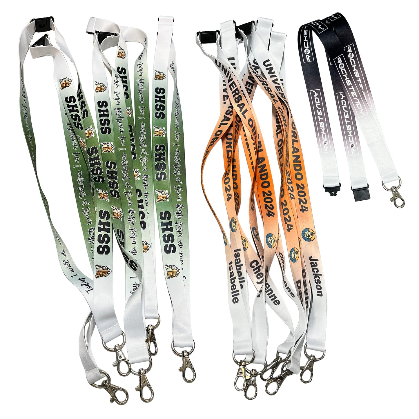Add Your Name and Color Personalized Lanyard - Bulk Discounts Available