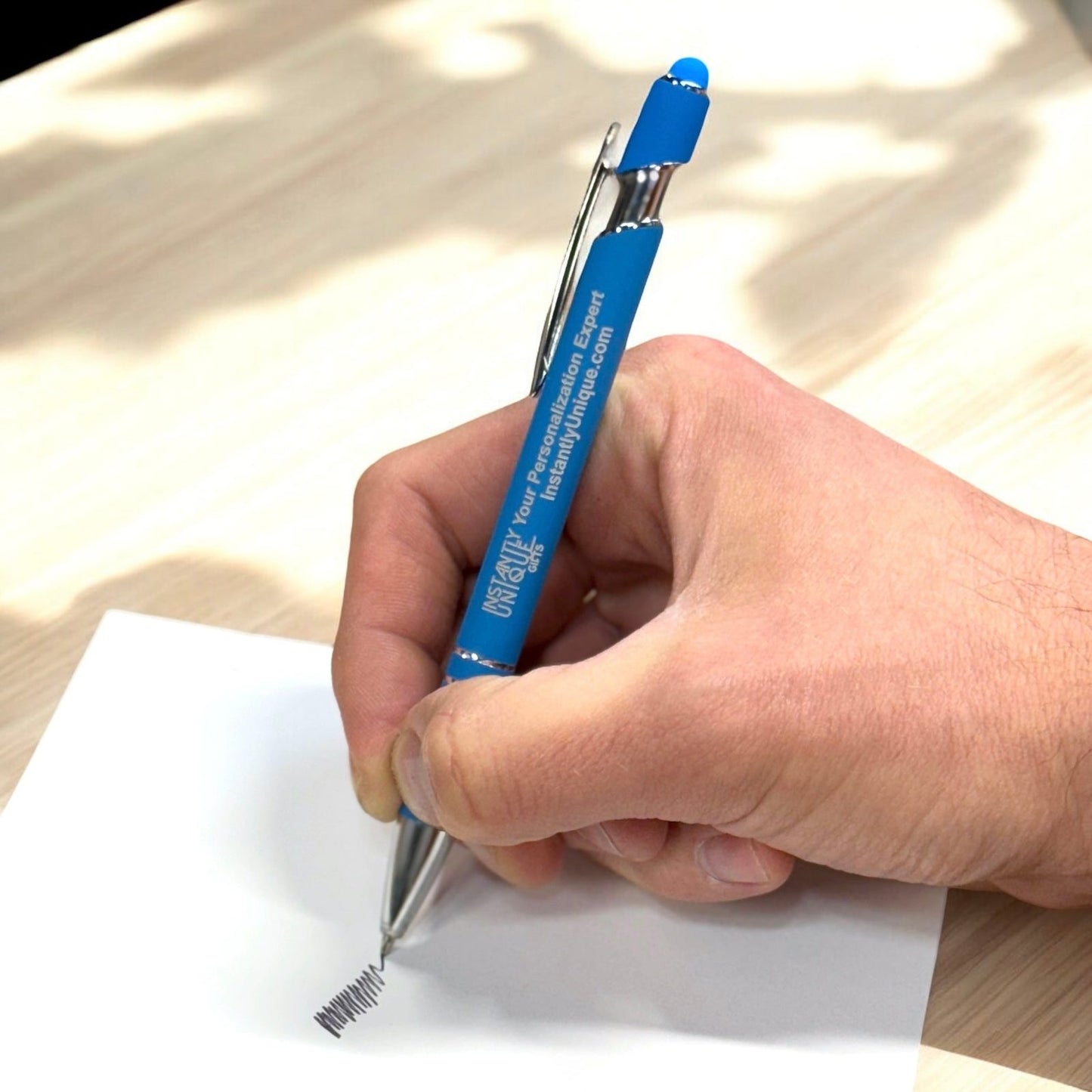 Bulk Custom Engraved Logo Black Ball Point Ink Pens with Stylus – Personalized Business Promotional Mixed Color Pens