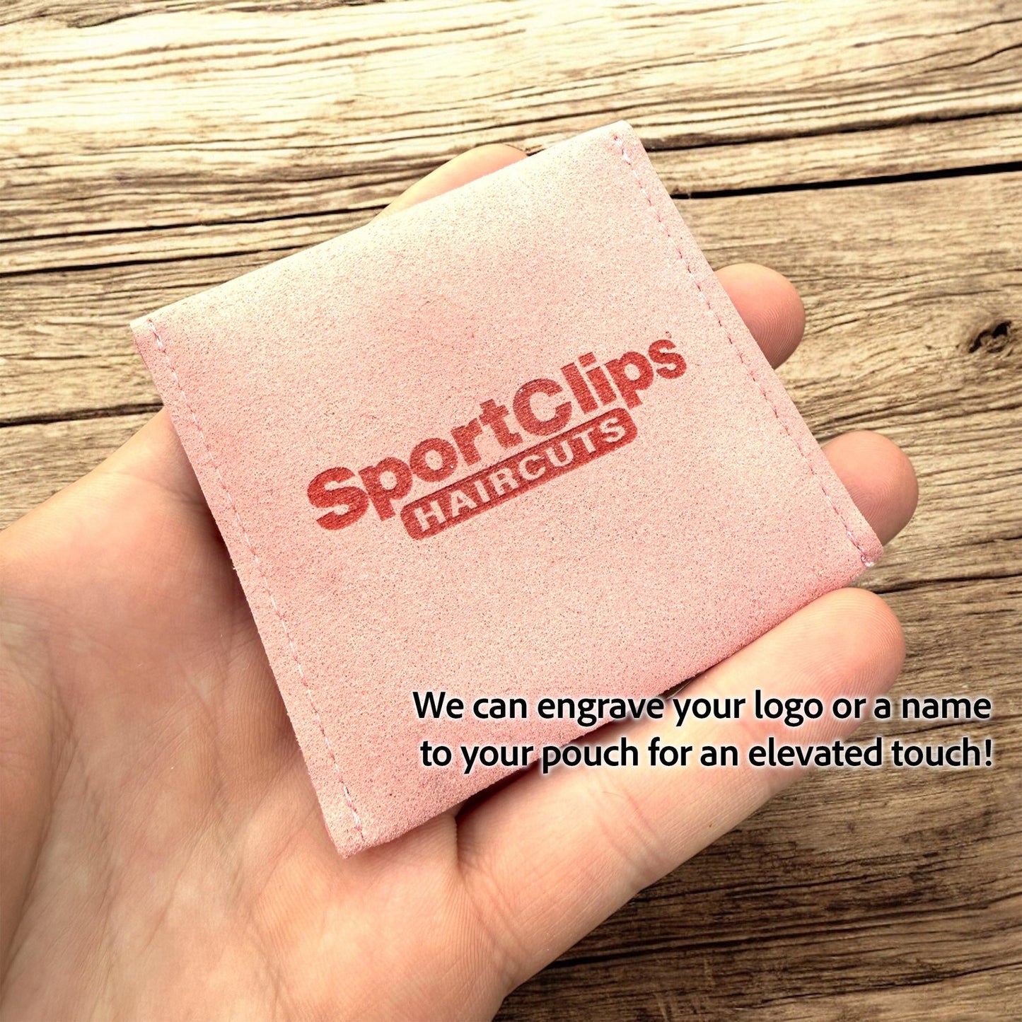 Custom Engraved Bar Cube Necklace + Gift Pouch | Personalized Logo + Name Pendant