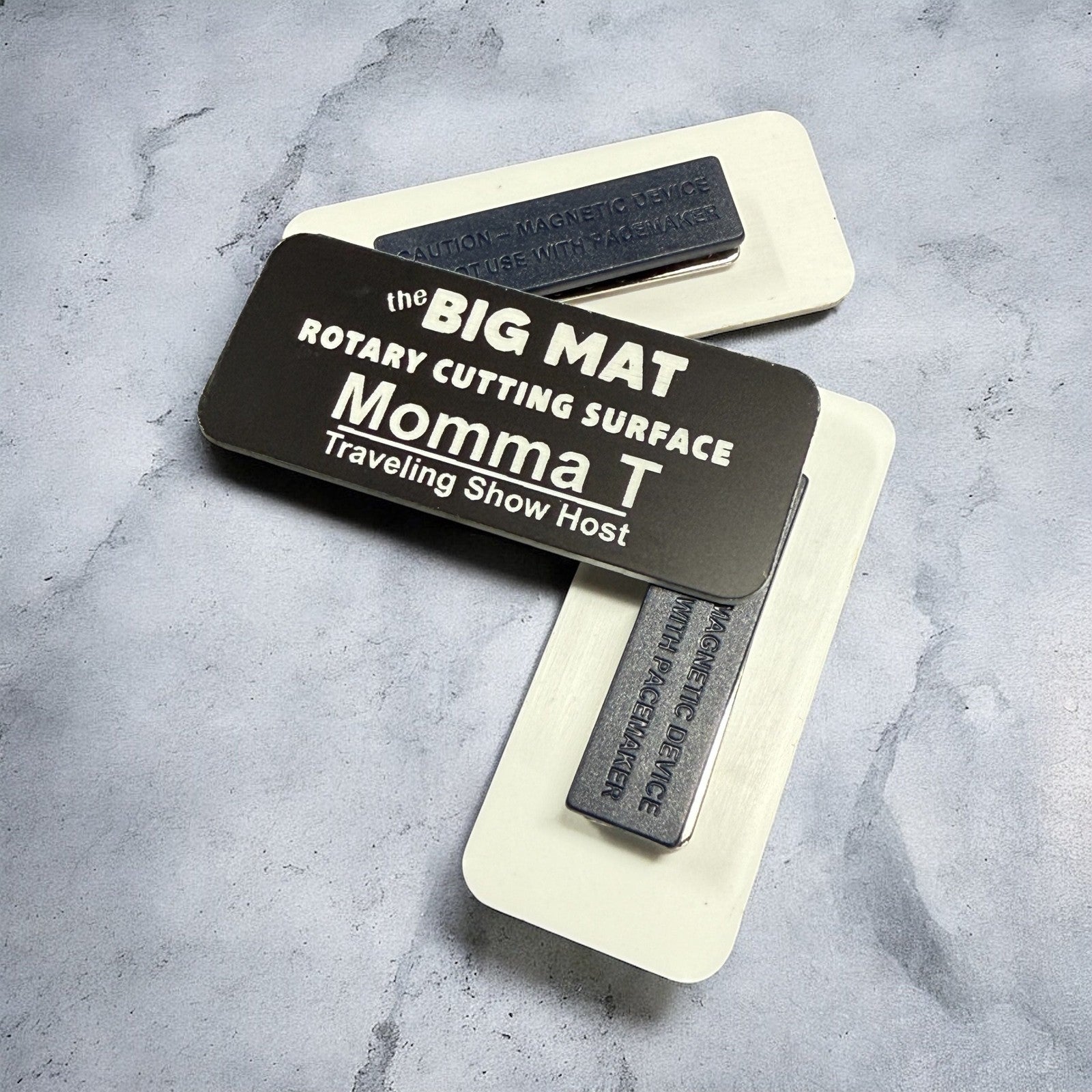 Custom Engraved Name Tags – Professional Acrylic Badges with Magnetic Backing