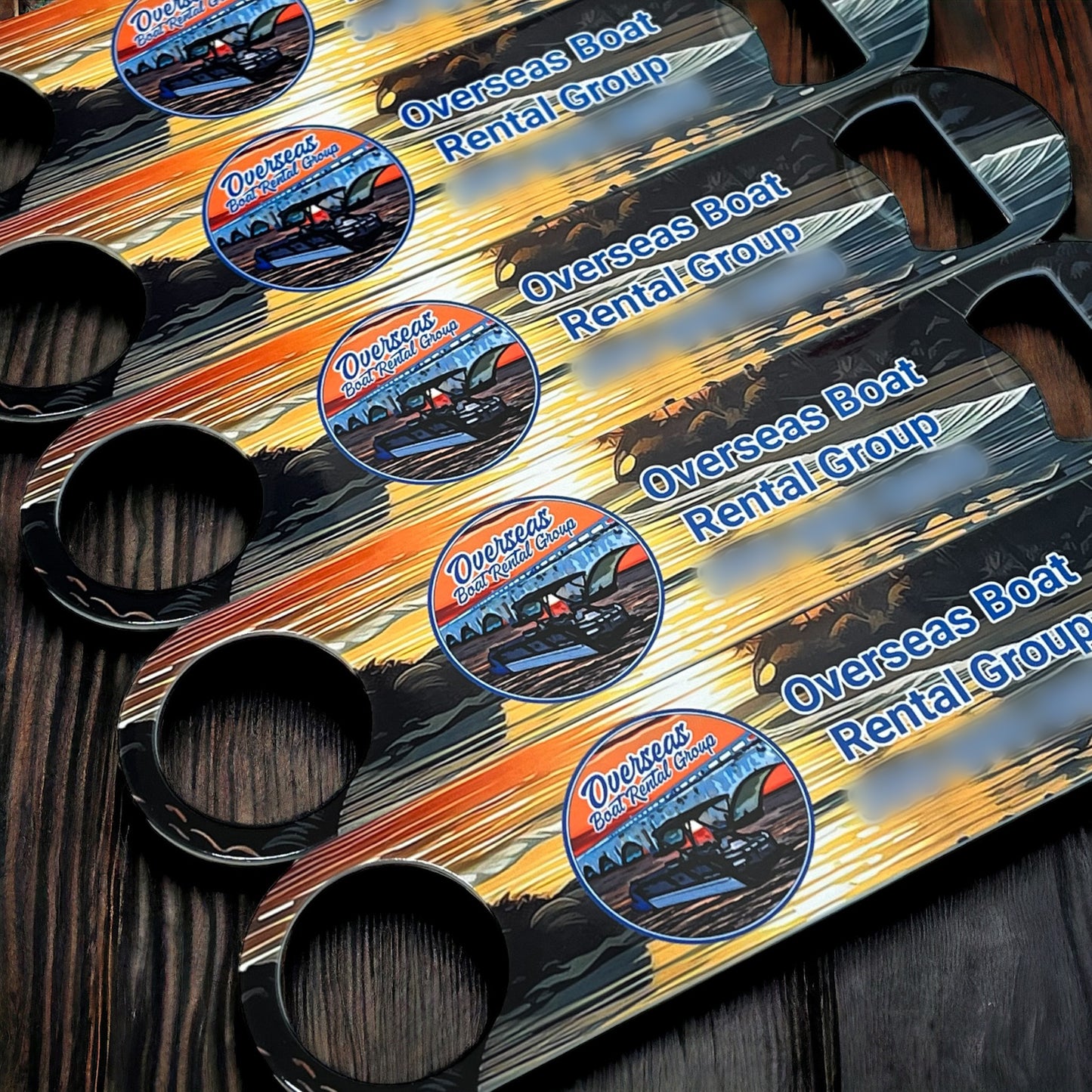 Custom Full Color Bar Key Bottle Opener with Business Logo for Bars and Restaurants - Bulk Discounts!