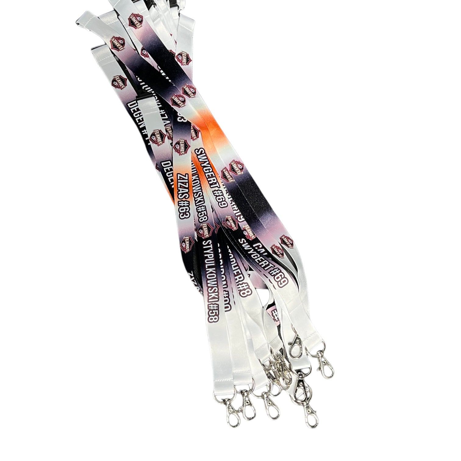 Customized Business Logo Promotional Event Lanyards - Personalized Convention Badge Holders - Bulk Discounts Available