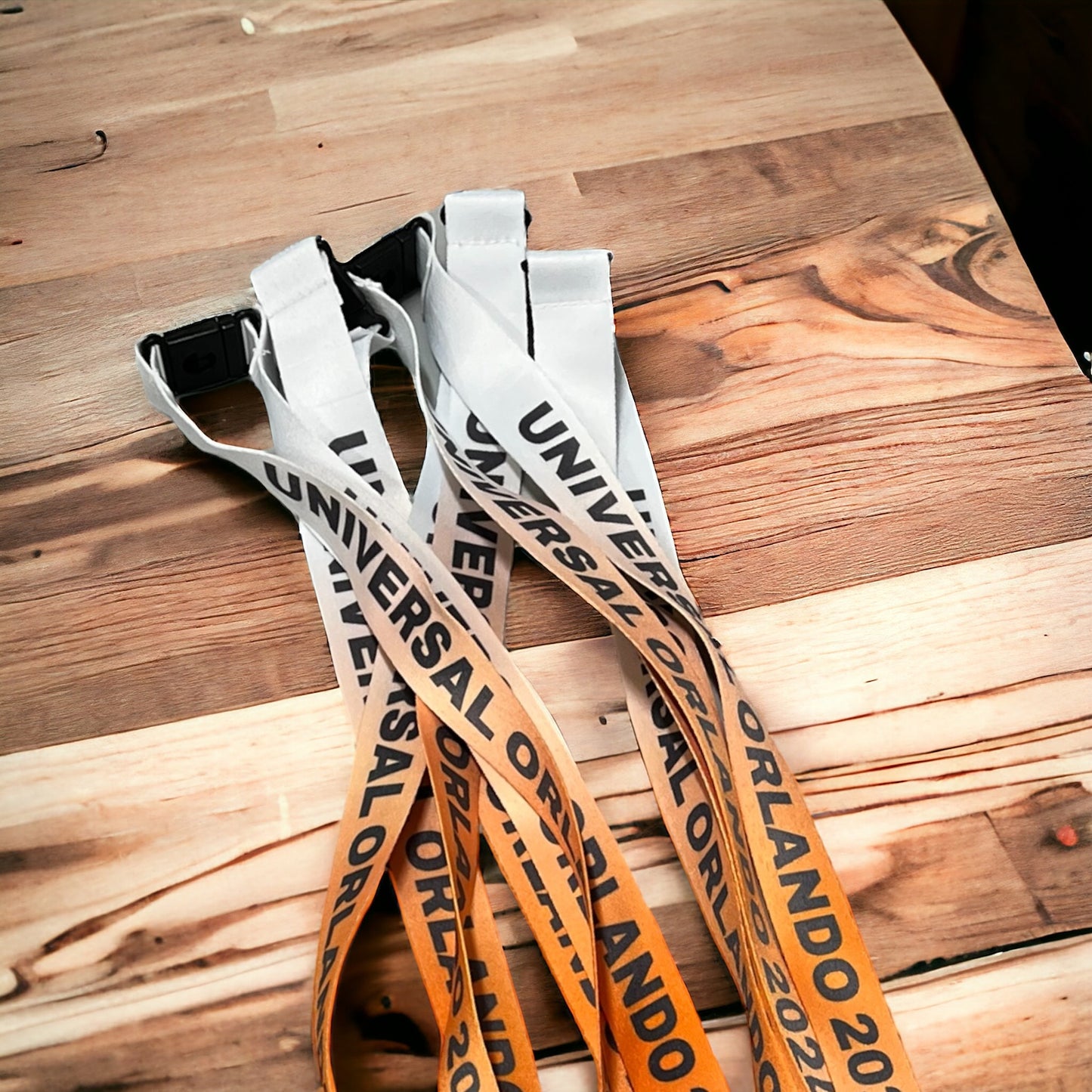 Customized Business Logo Promotional Event Lanyards - Personalized Convention Badge Holders - Bulk Discounts Available