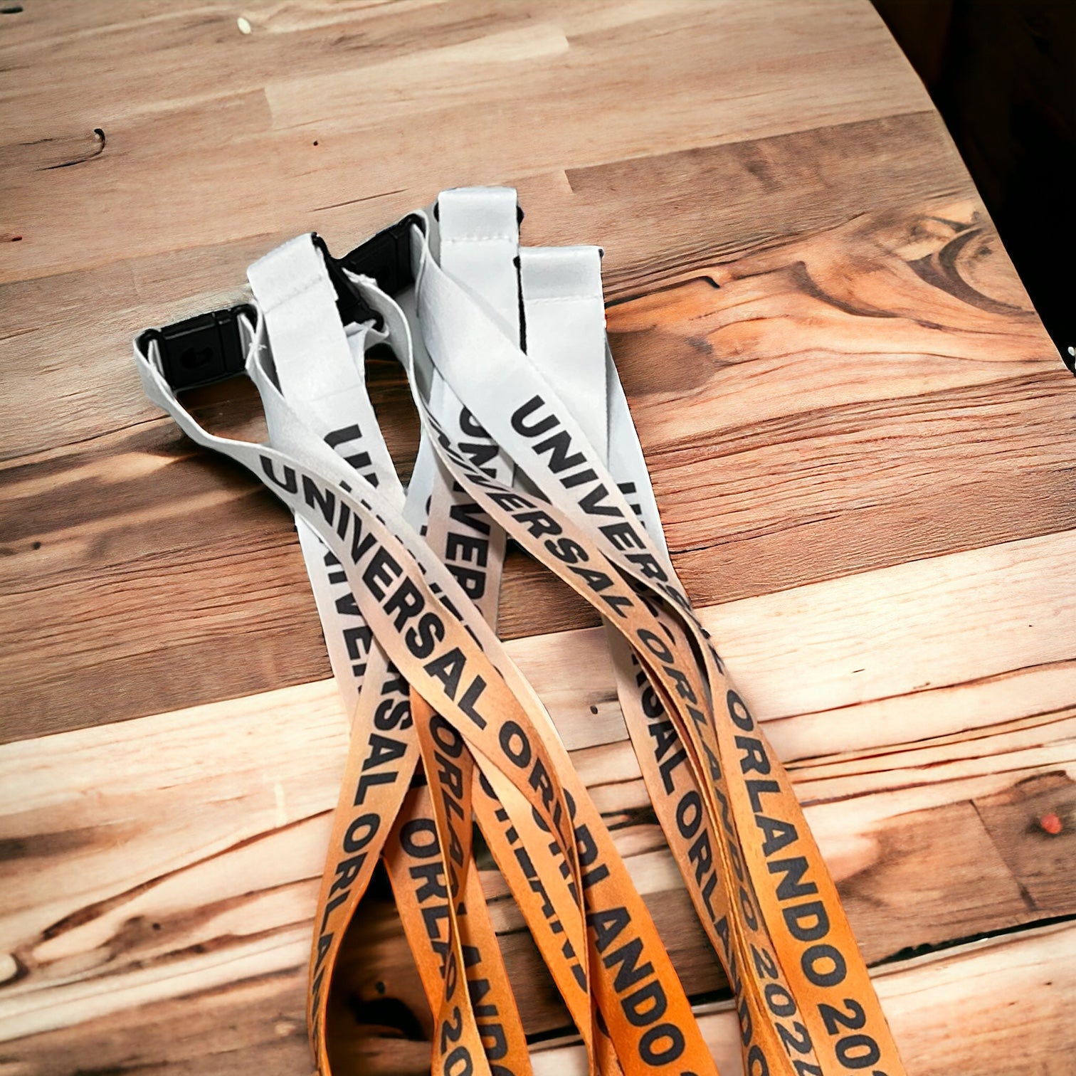 Customized Business Logo Promotional Event Lanyards - Personalized Convention Badge Holders - Bulk Discounts Available