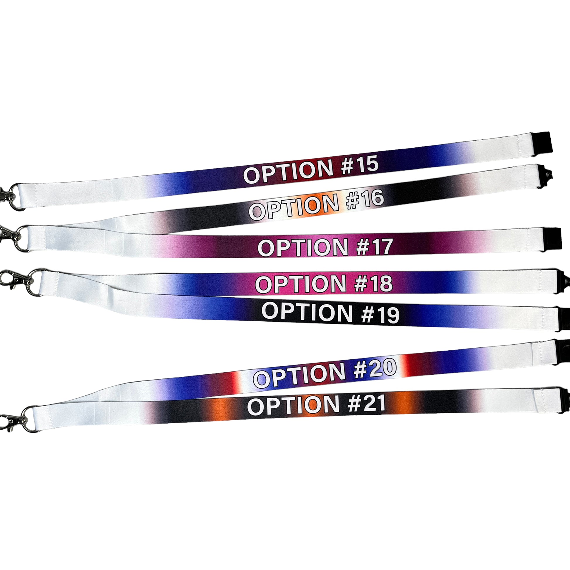 Business Logo or Text Promotional Lanyards - Personalized Lanyard - Bulk Discounts Available