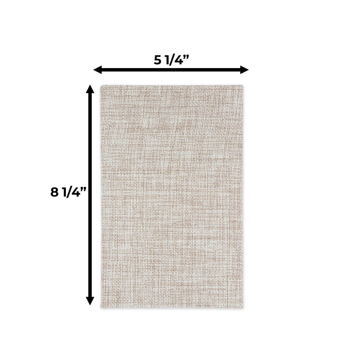 I am Becoming The Best Version of Myself - Affirmation Quote Burlap Notebook Journal with Lined Pages