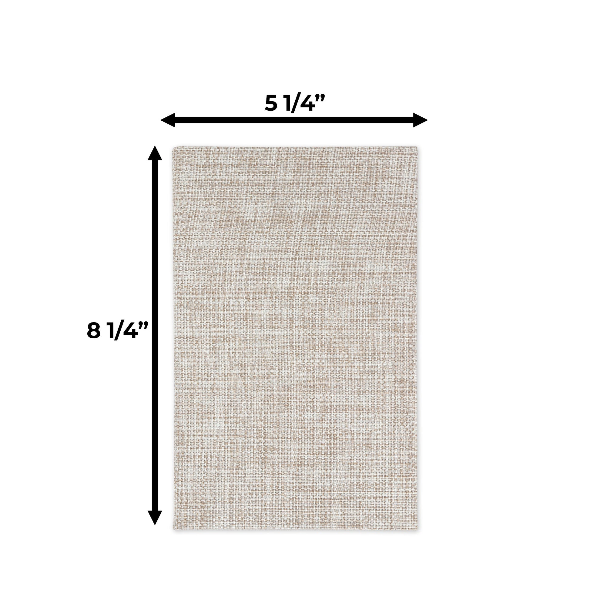 I am Becoming The Best Version of Myself - Affirmation Quote Burlap Notebook Journal with Lined Pages