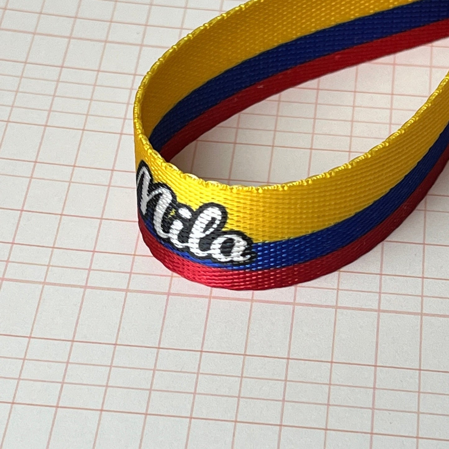 "Mila" Colombia Nylon Keychain Key Fob - Clearanced Extra Item