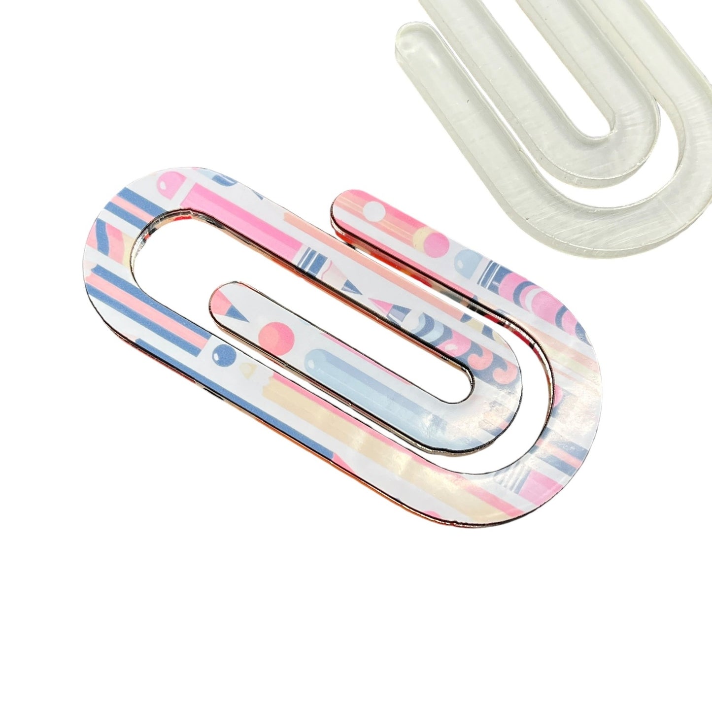 Jumbo Sublimation Acrylic Paper Clip Blank