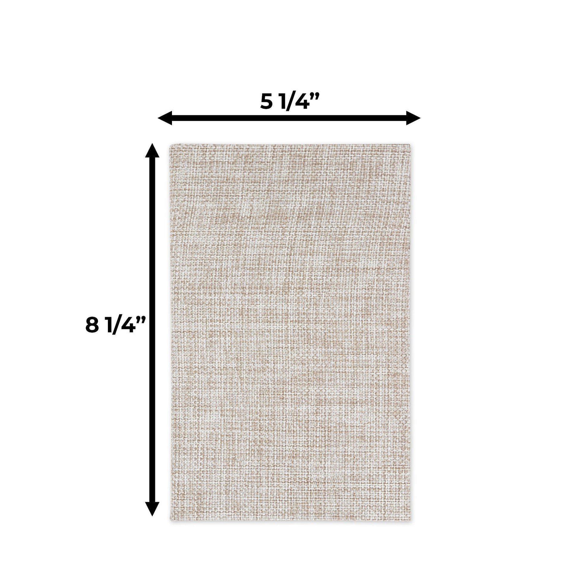 Morocco Dripping Heart Design Burlap Notebook Journal with Lined Pages