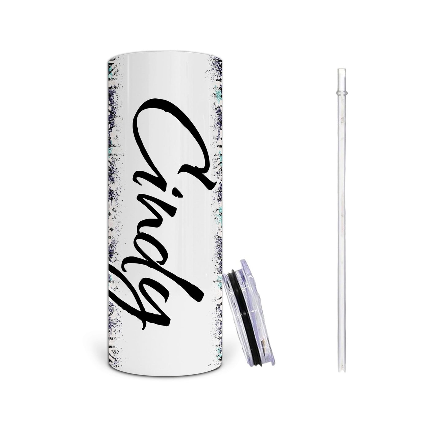 Personalized Aztec Abstract Print Tumbler with Your Name