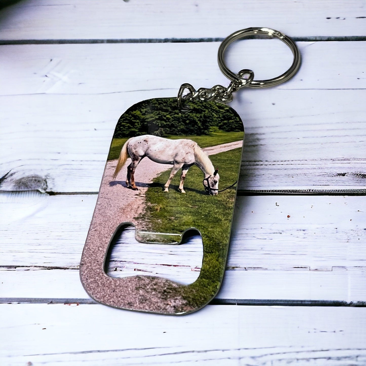 Personalized Bottle Opener Keychain with Picture - Add your photos
