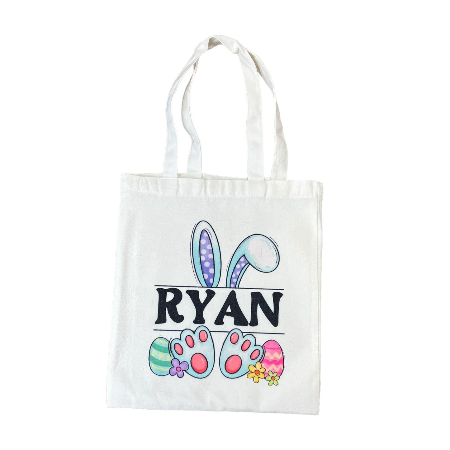 Personalized Bunny Tote Bag - Easter Basket for Kids