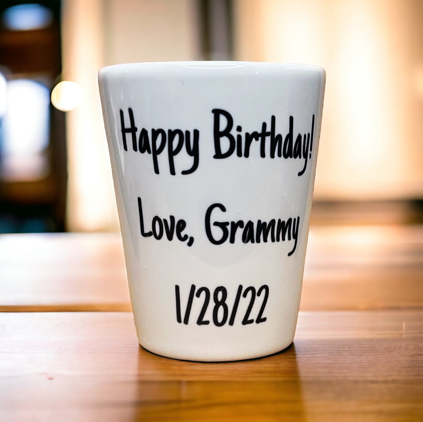 Personalized Vacation Girls Trip Shot Glass with Picture - Custom Add Your Photo Gift