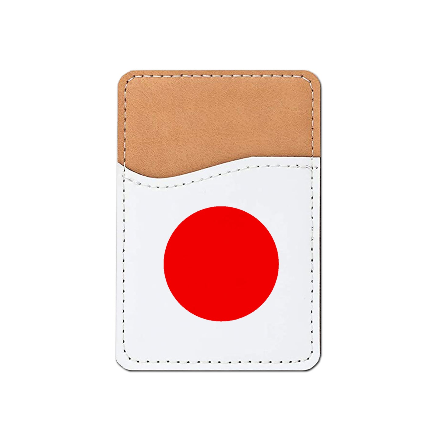 Pick Your World Flag - Stick On PU Leather Phone Wallet Card Holder for 1-2 cards