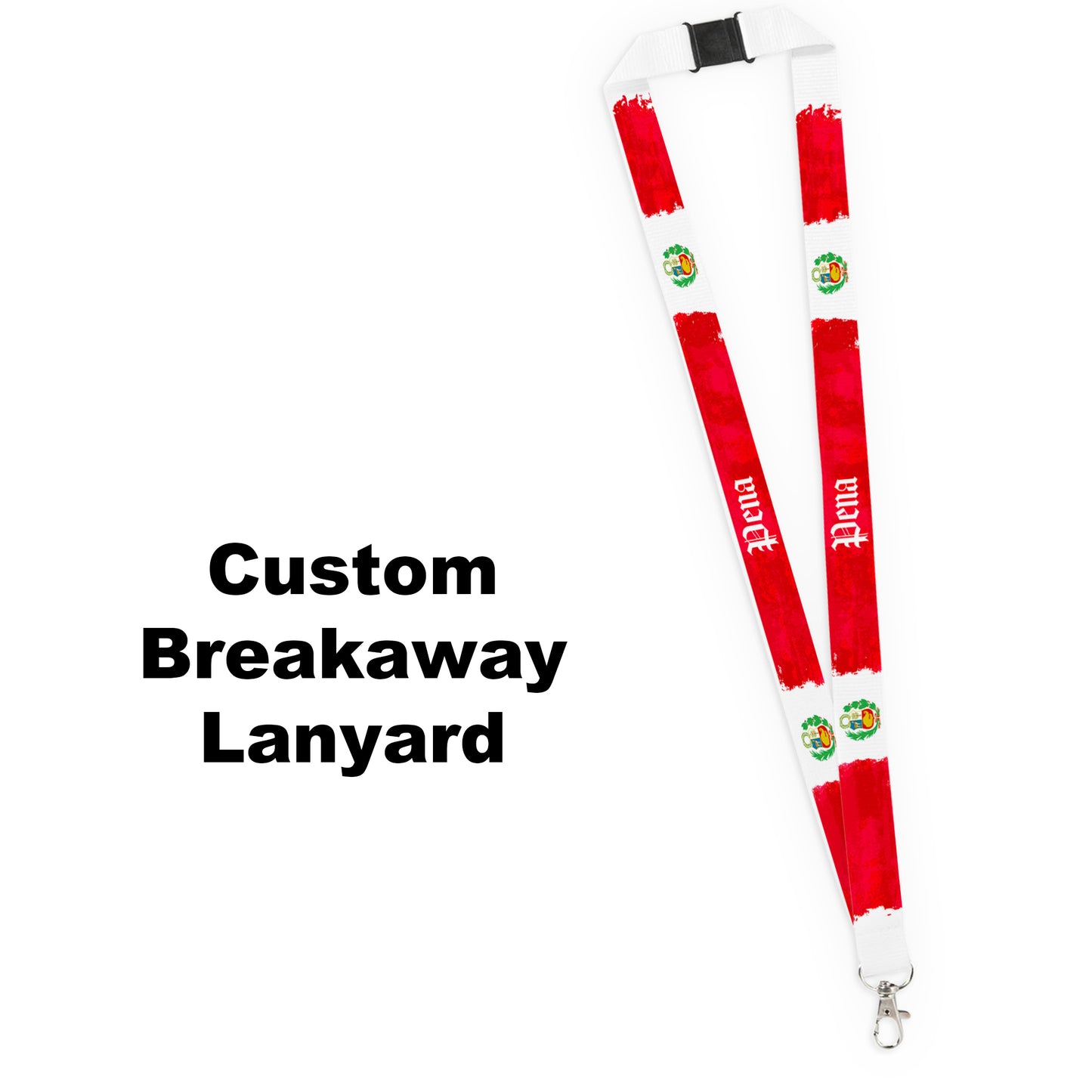 Pick Your World Flags - Artistic Personalized Name Lanyard - Many Flags to Choose From