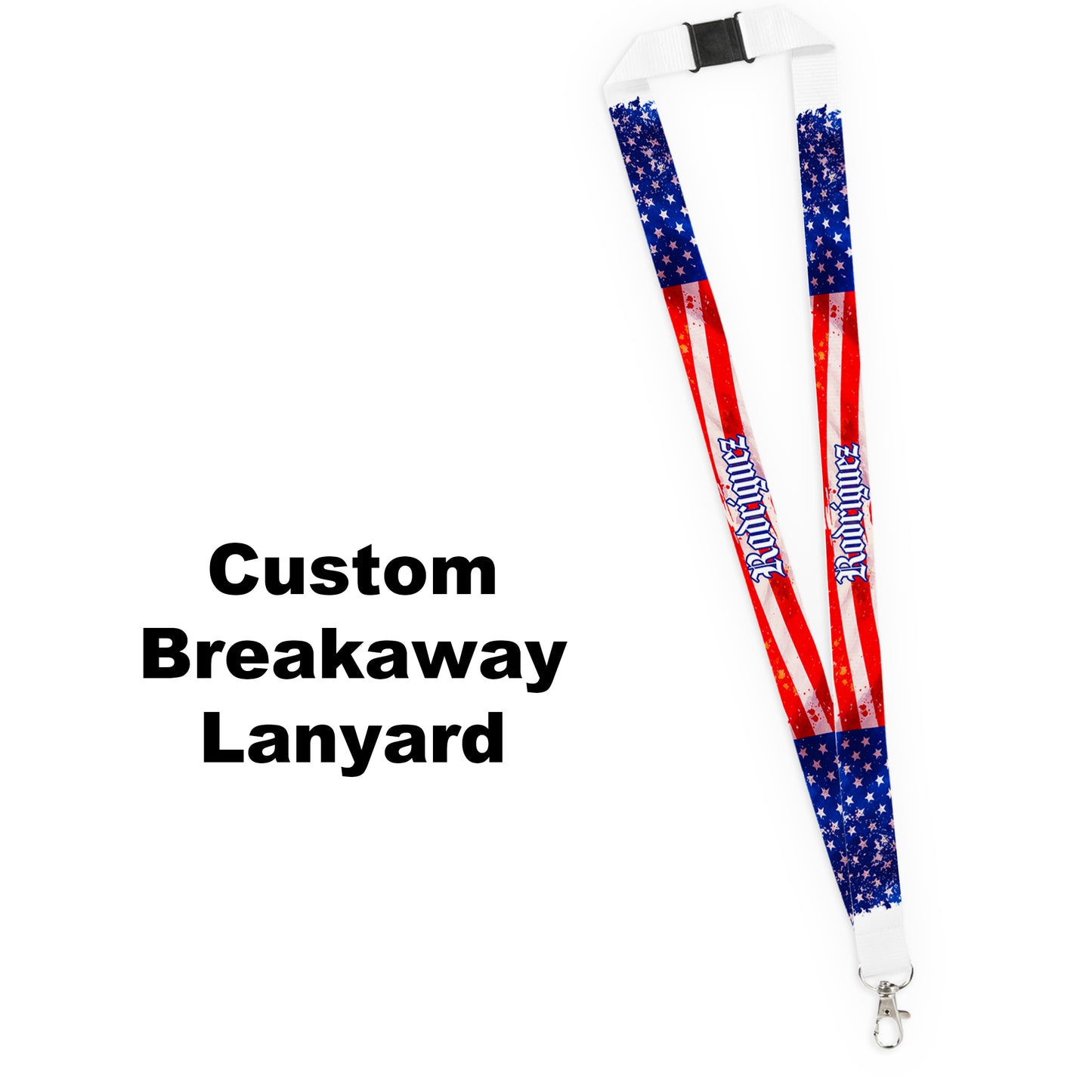 Pick Your World Flags - Artistic Personalized Name Lanyard - Many Flags to Choose From
