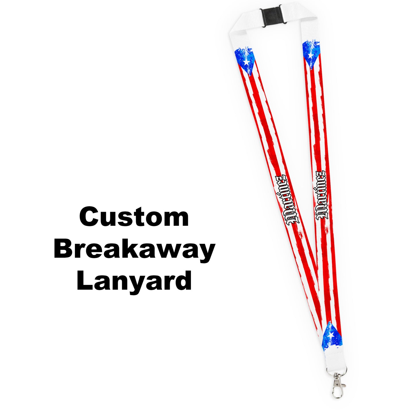 Pick Your World Flags - Artistic Personalized Name Lanyard - Many Flags to Choose From