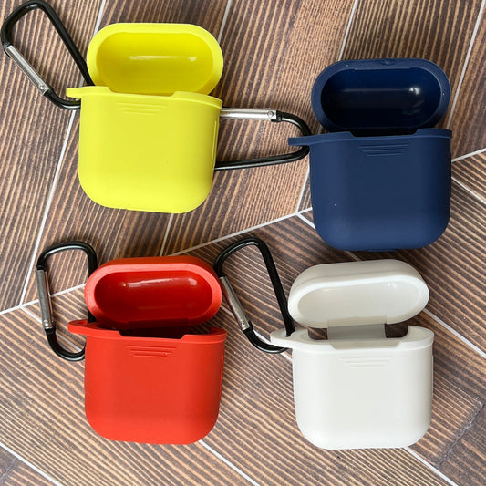 Silicone Airpod Case for Generation 1 or 2 with Clip - CLEARANCE