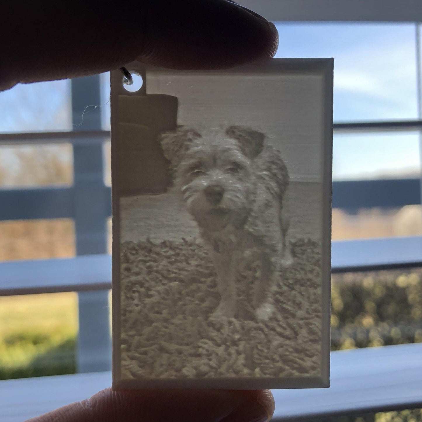 3D Printed Photo KEYCHAIN Personalized Lithophane