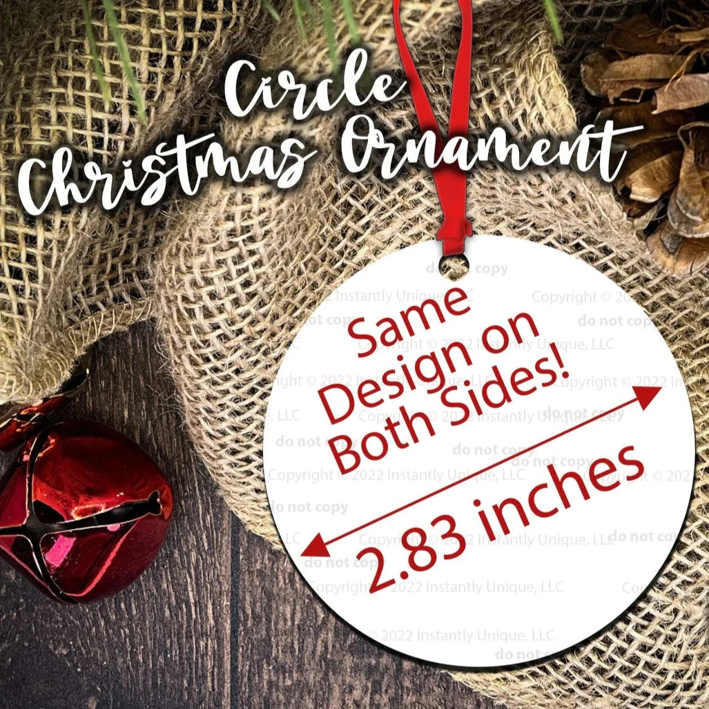 Adopt a Pet - Christmas Light Design - Double Sided Wooden Ornament