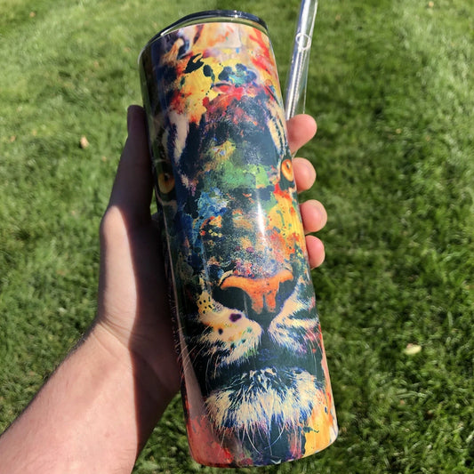Artistic Tiger IMPERFECT 20 oz Skinny Tumbler