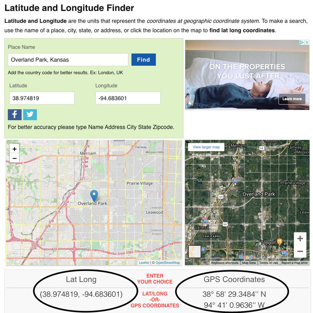 Custom GPS Coordinates Keychain - Laser Engraved with Your Coordinates - Single Sided