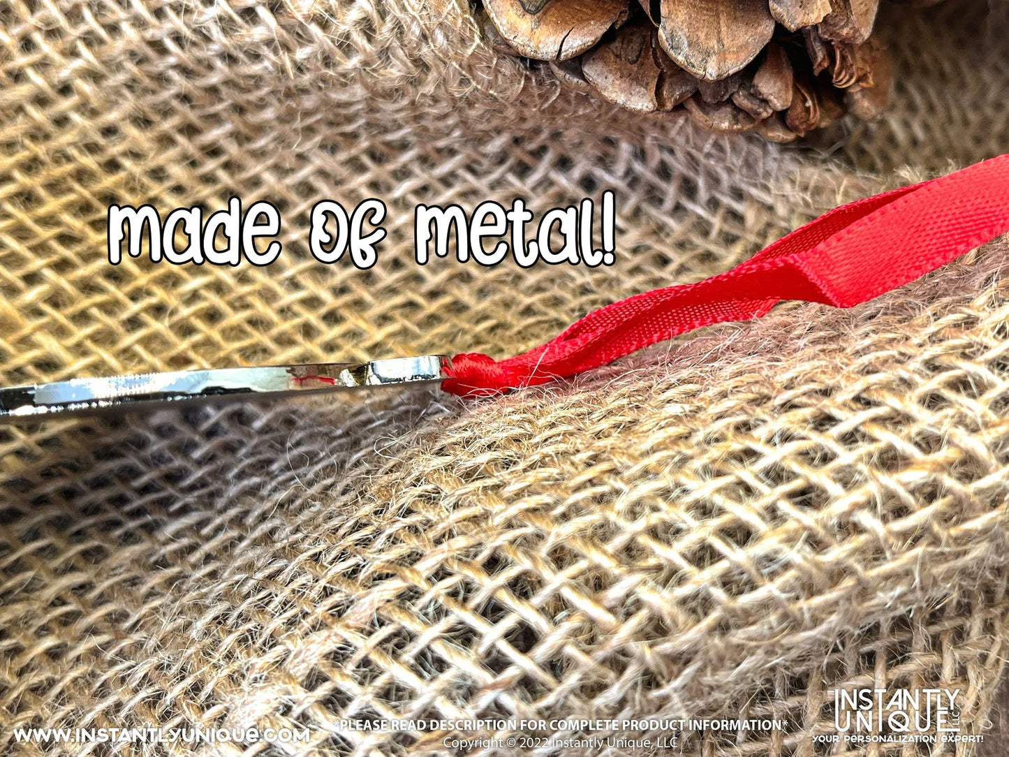 House Shaped Metal Ornament - Add Your Photo Christmas Ornament