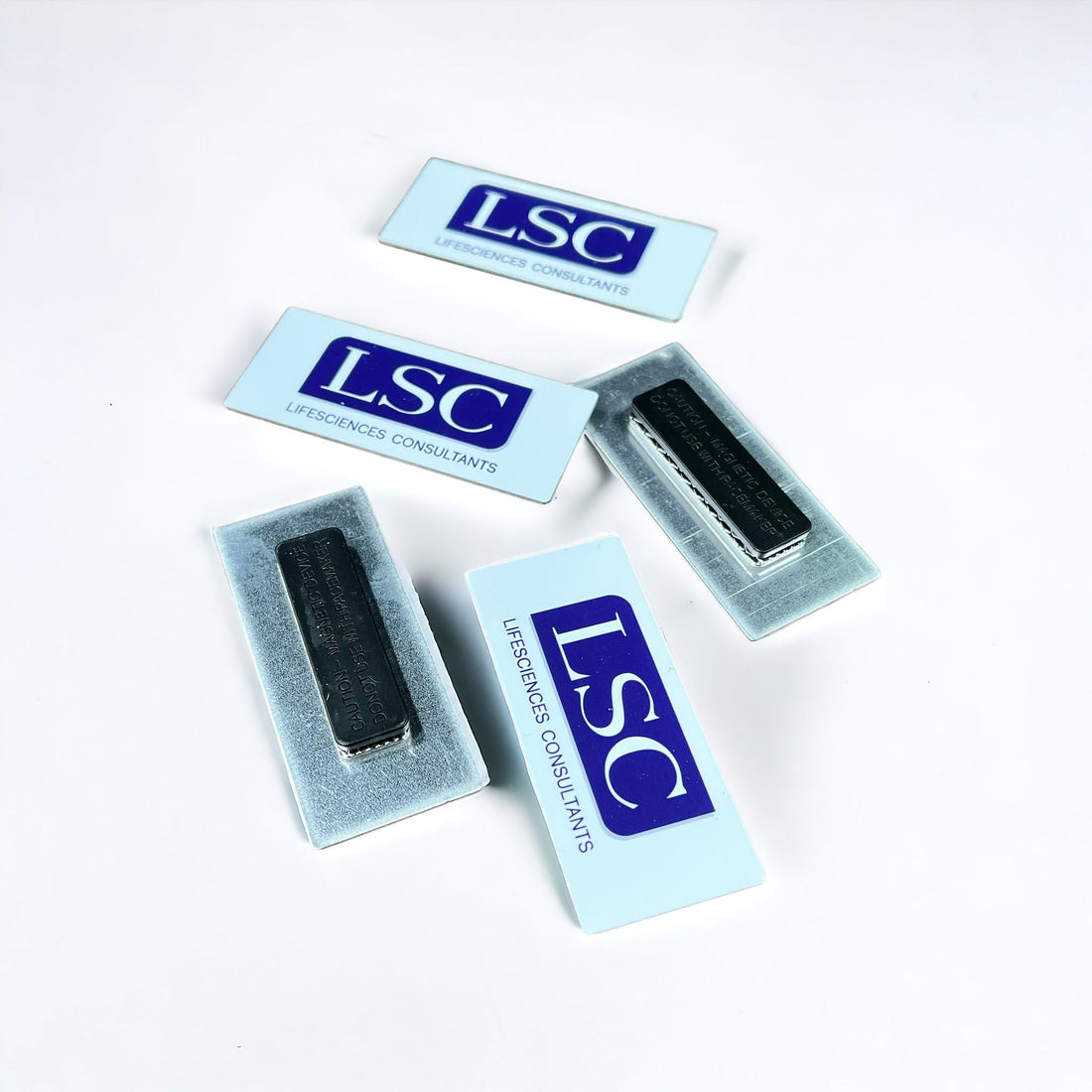 Custom logo name tags and staff gift ideas for schools salons events and small business teams