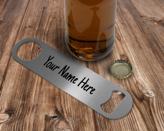 Add Your Name - Stainless Steel Bottle Opener