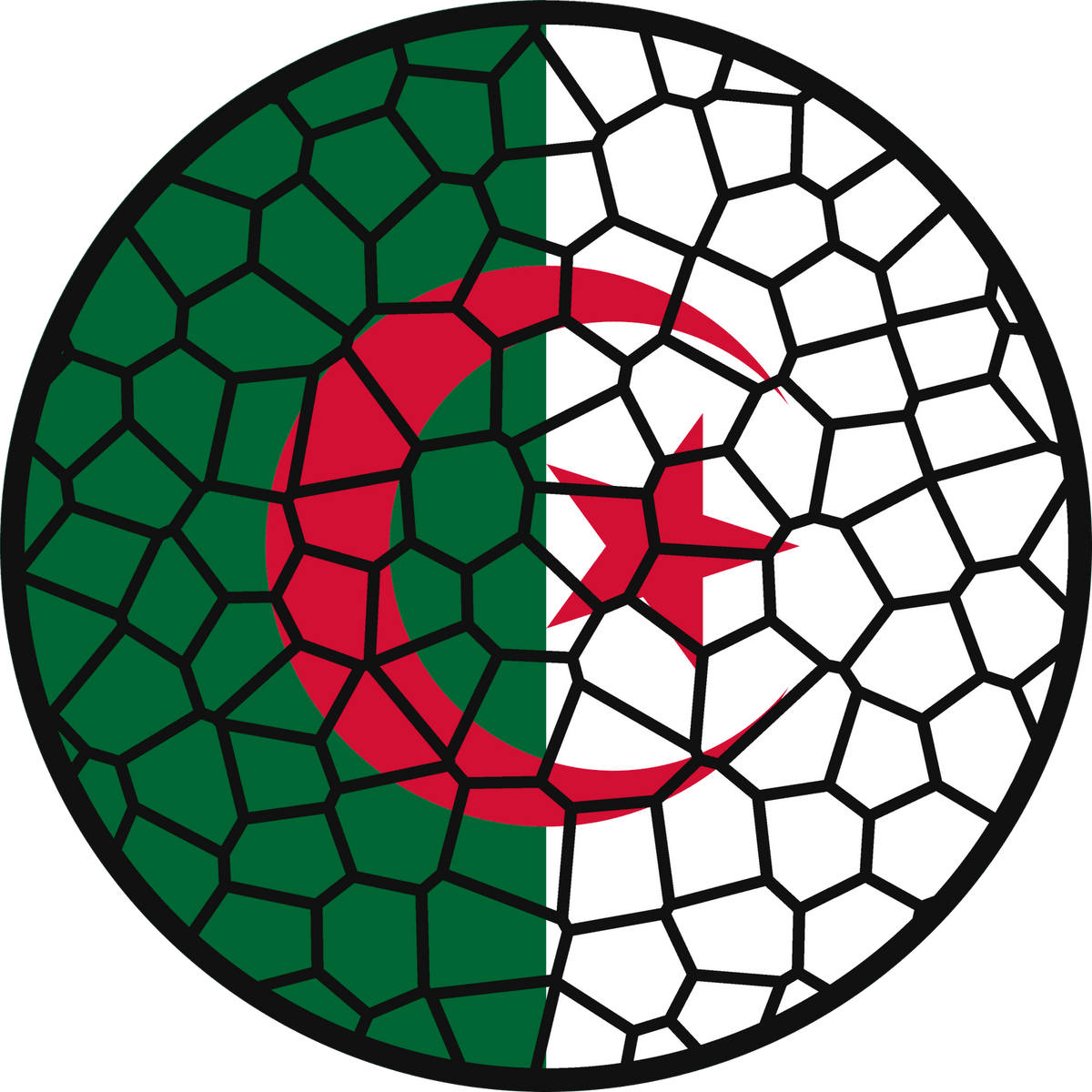 Stained Glass Effect Flag Ornament – Real Glass World Flag Christmas Ornament