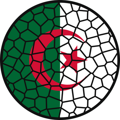 Stained Glass Effect Flag Ornament – Real Glass World Flag Christmas Ornament
