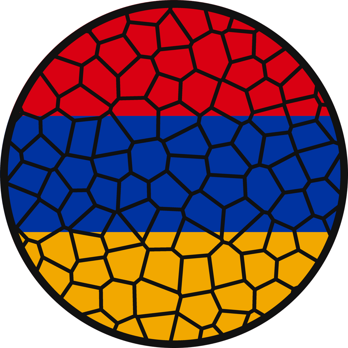 Stained Glass Effect Flag Ornament – Real Glass World Flag Christmas Ornament