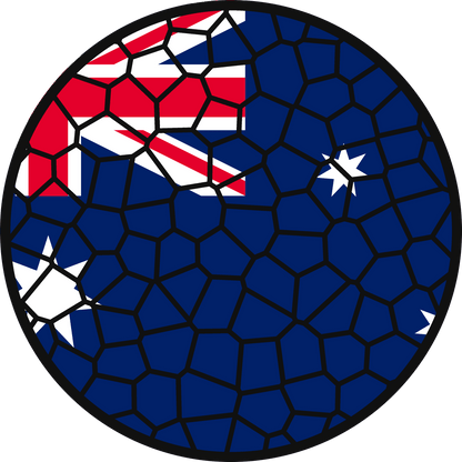 Stained Glass Effect Flag Ornament – Real Glass World Flag Christmas Ornament