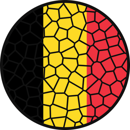 Stained Glass Effect Flag Ornament – Real Glass World Flag Christmas Ornament