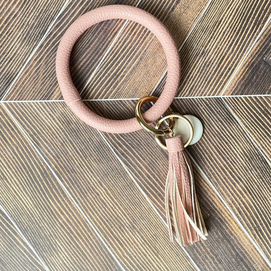 Blush Pink Keyring Bracelet - CLEARANCE