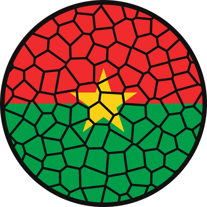 Stained Glass Effect Flag Ornament – Real Glass World Flag Christmas Ornament