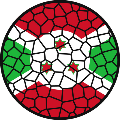 Stained Glass Effect Flag Ornament – Real Glass World Flag Christmas Ornament