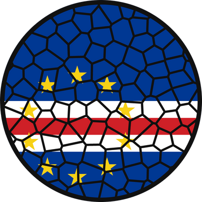 Stained Glass Effect Flag Ornament – Real Glass World Flag Christmas Ornament