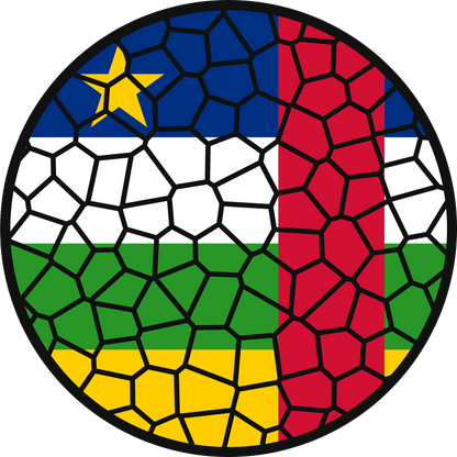Stained Glass Effect Flag Ornament – Real Glass World Flag Christmas Ornament