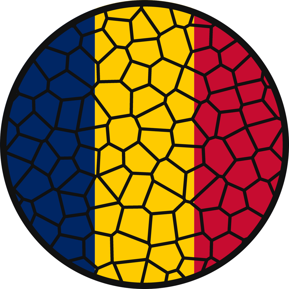 Stained Glass Effect Flag Ornament – Real Glass World Flag Christmas Ornament