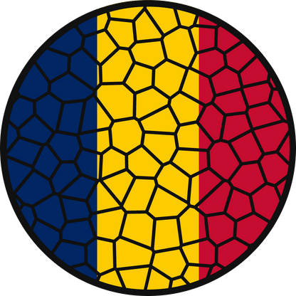 Stained Glass Effect Flag Ornament – Real Glass World Flag Christmas Ornament
