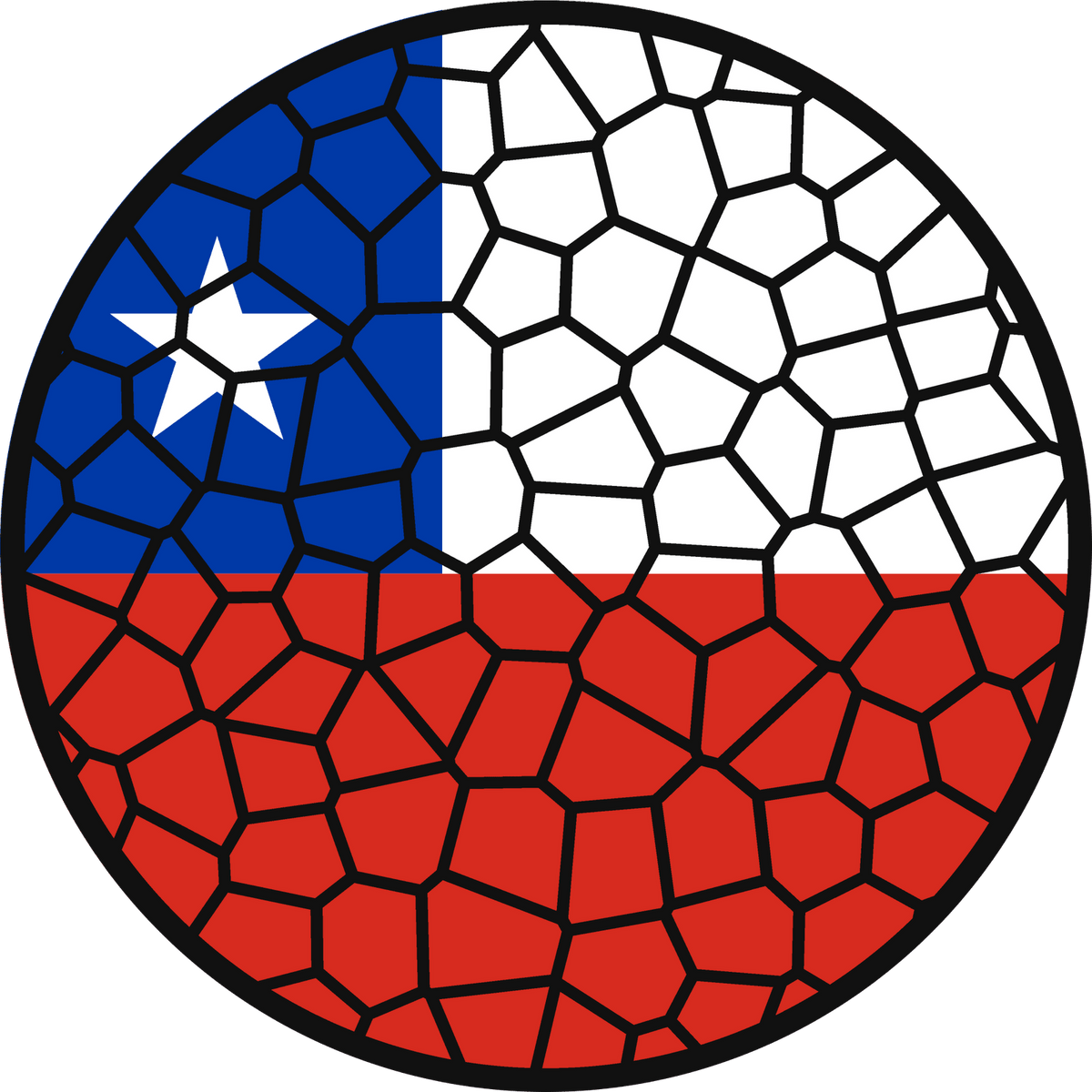Stained Glass Effect Flag Ornament – Real Glass World Flag Christmas Ornament