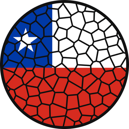 Stained Glass Effect Flag Ornament – Real Glass World Flag Christmas Ornament