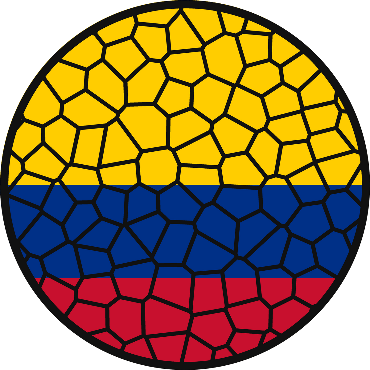 Stained Glass Effect Flag Ornament – Real Glass World Flag Christmas Ornament