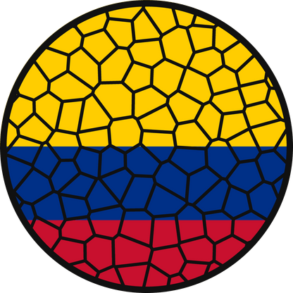Stained Glass Effect Flag Ornament – Real Glass World Flag Christmas Ornament