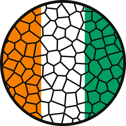 Stained Glass Effect Flag Ornament – Real Glass World Flag Christmas Ornament
