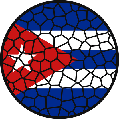 Stained Glass Effect Flag Ornament – Real Glass World Flag Christmas Ornament