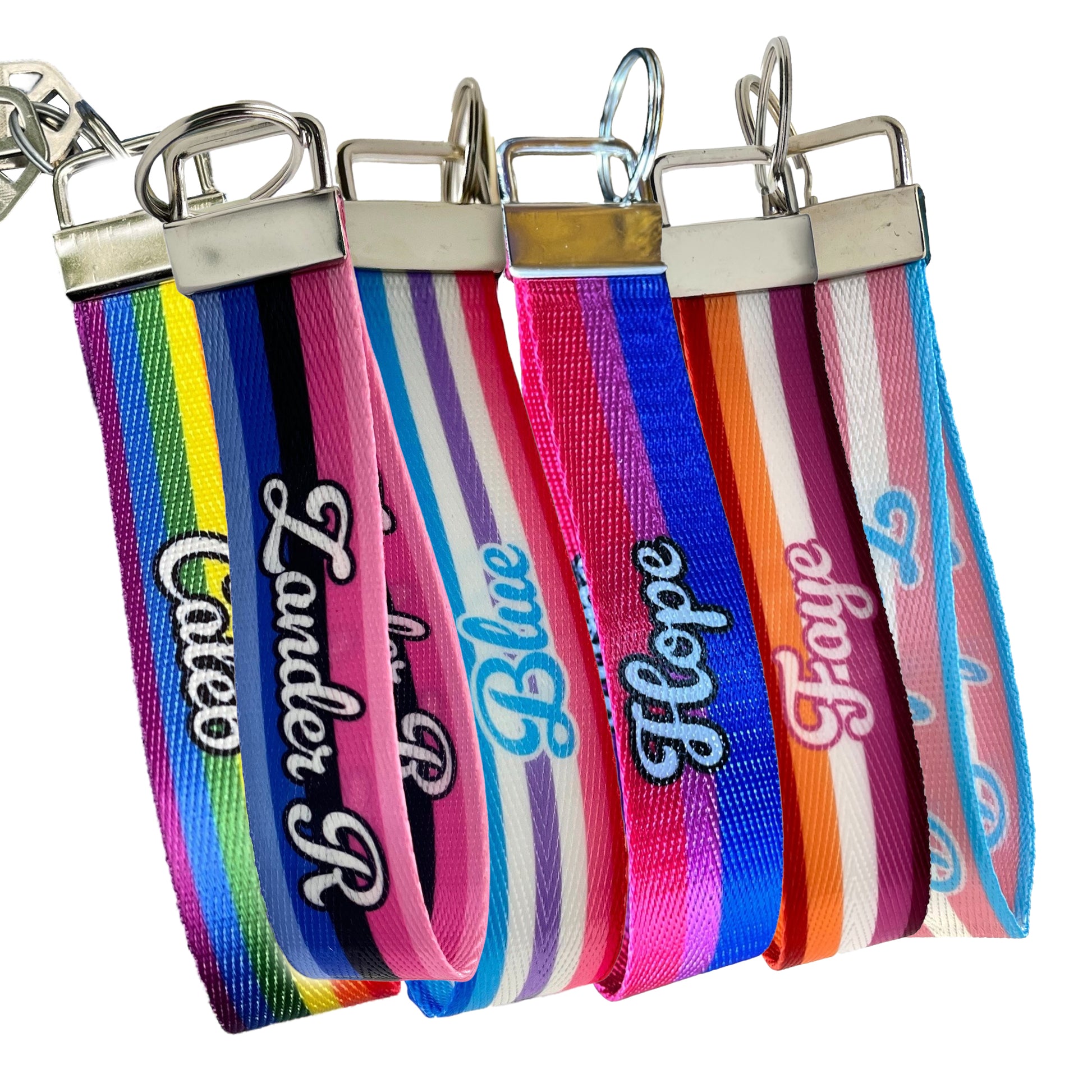 Custom LGBT+ Flag Keychains – Design Your Own with 30+ Pride Flags Including Rainbow, Trans, Non-Binary, Asexual, and More!